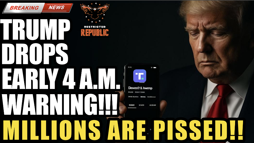 Trump Drops 4am Warning & Millions Are Pissed!